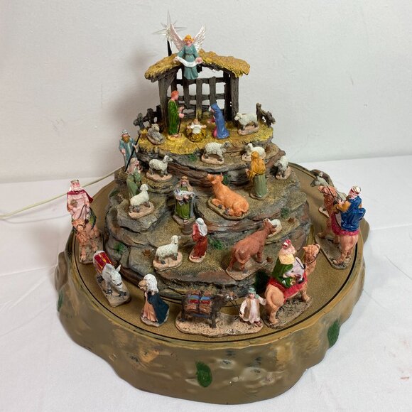 LEMAX Working Animated Nativity Scene Lights Motion #74713 O Holy Night 2007 EUC - Picture 3 of 9